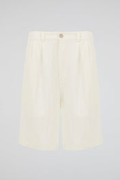 Dumist Pleated Linen-Blend Shorts