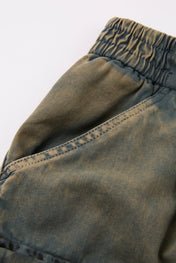 Multi Pocket Utility Cargo Shorts