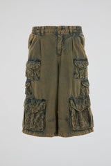 Multi Pocket Utility Cargo Shorts