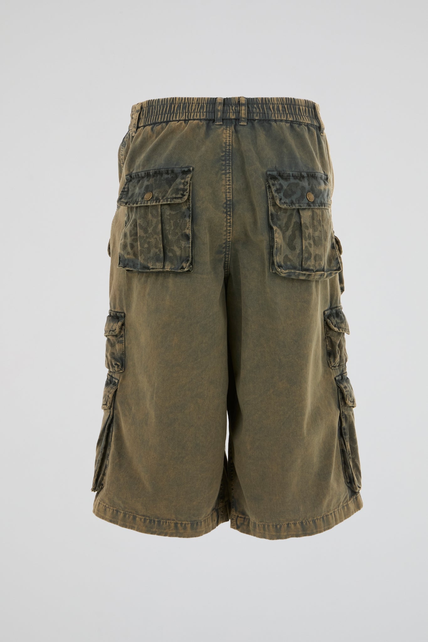 Multi Pocket Utility Cargo Shorts