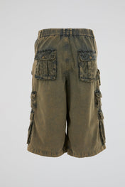 Multi Pocket Utility Cargo Shorts