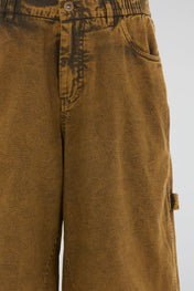 Washed Workwear Utility Shorts