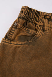 Washed Workwear Utility Shorts