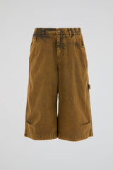 Washed Workwear Utility Shorts