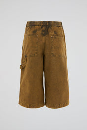 Washed Workwear Utility Shorts