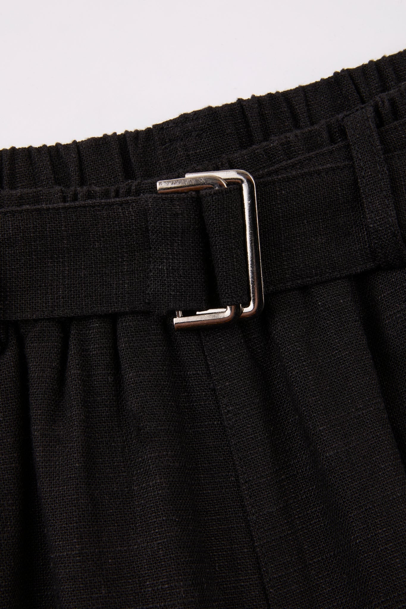 Minimal Linen Utility Shorts