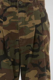 Pleated Trousers Camo