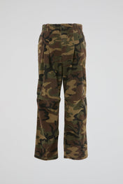 Pleated Trousers Camo
