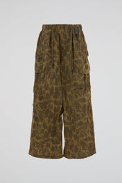 Wide-Leg Cargo Pants Camo