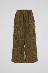 Wide-Leg Cargo Pants Camo
