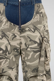 Hybrid Camo Denim Cargo Pants