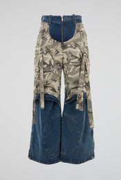 Hybrid Camo Denim Cargo Pants