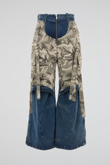 Hybrid Camo Denim Cargo Pants
