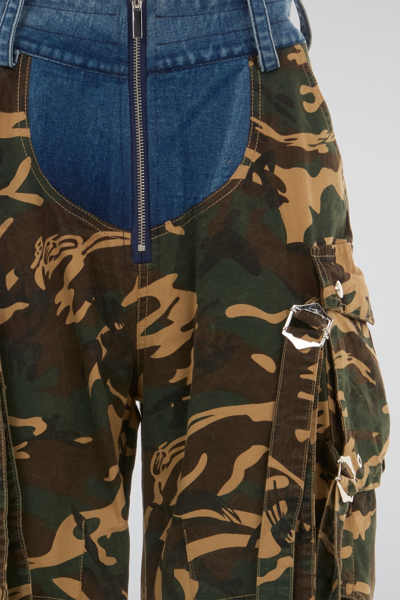 Hybrid Camo Denim Cargo Pants