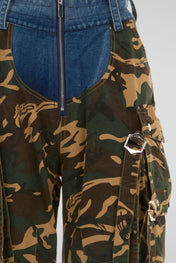 Hybrid Camo Denim Cargo Pants