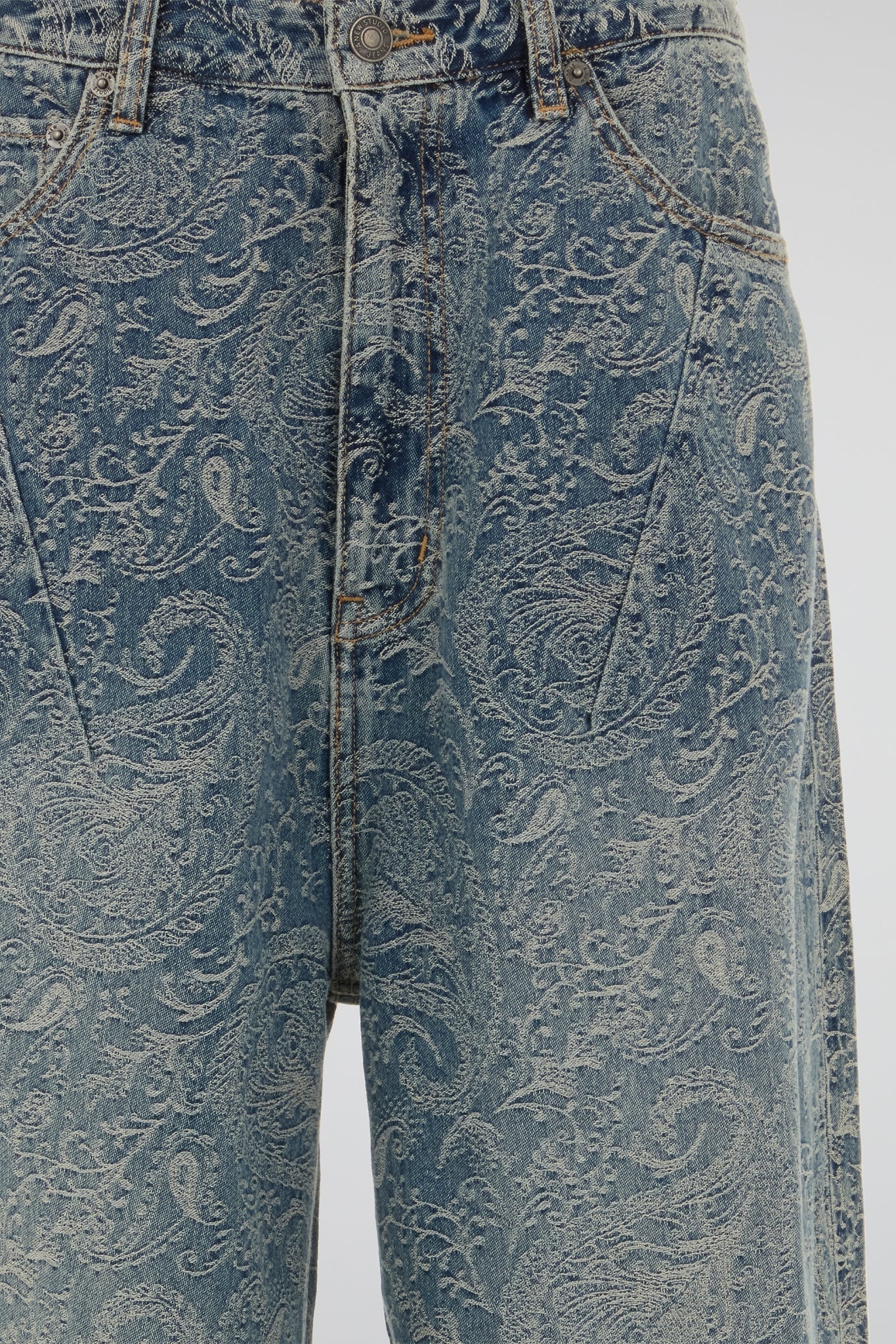 Wide-Leg Jeans Blue