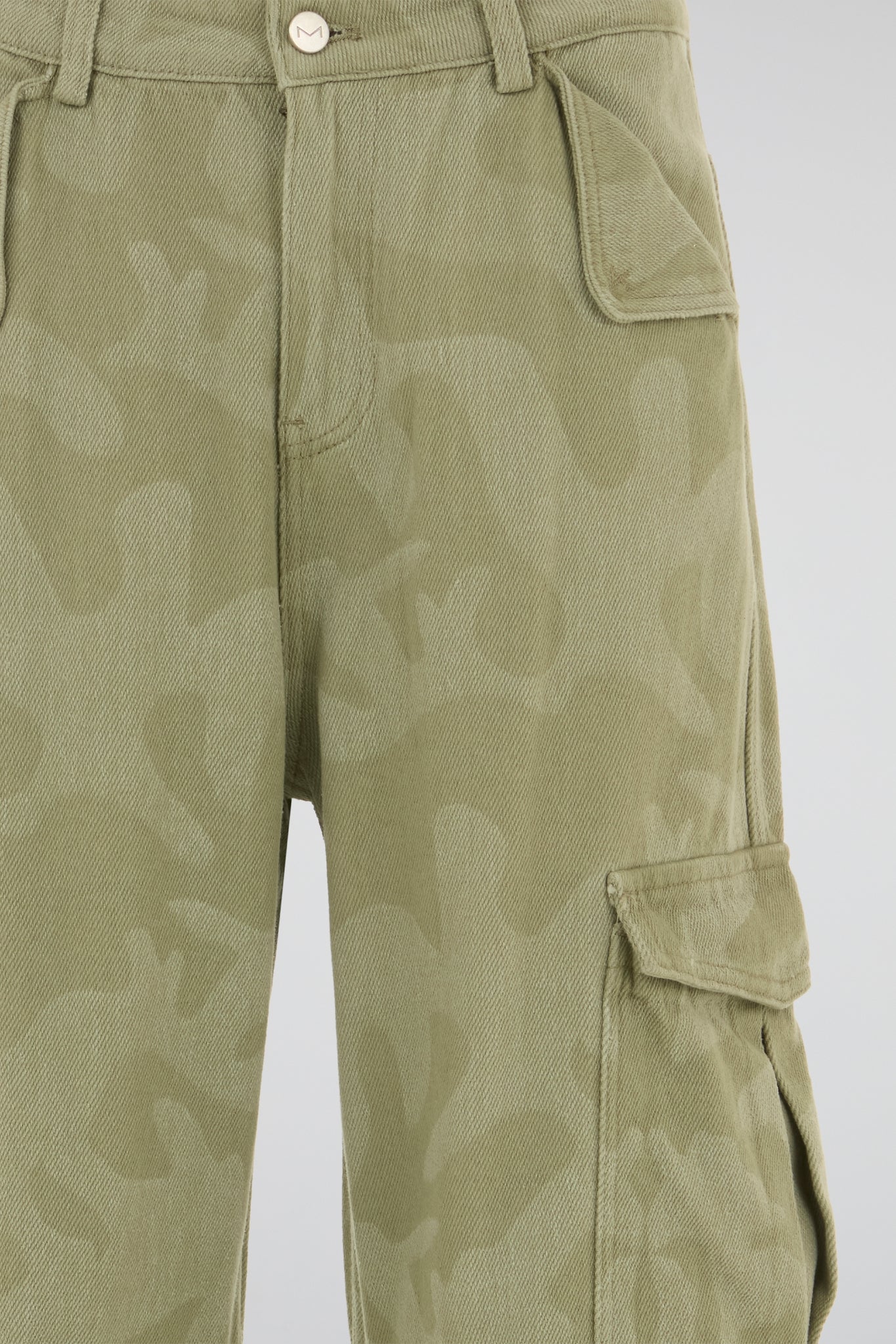 Green Camo Cargo Trousers