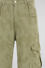Green Camo Cargo Trousers