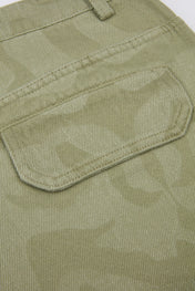 Green Camo Cargo Trousers