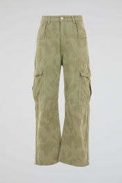 Green Camo Cargo Trousers
