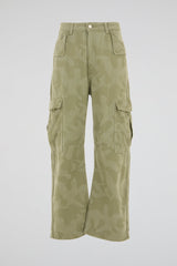 Green Camo Cargo Trousers