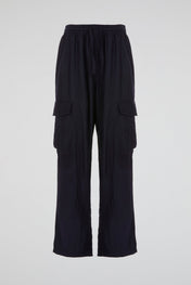 Navy Utility Straight Trousers
