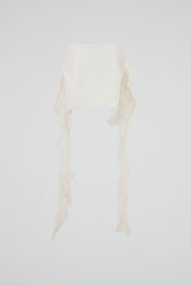Lace Ruffle Mini Skirt