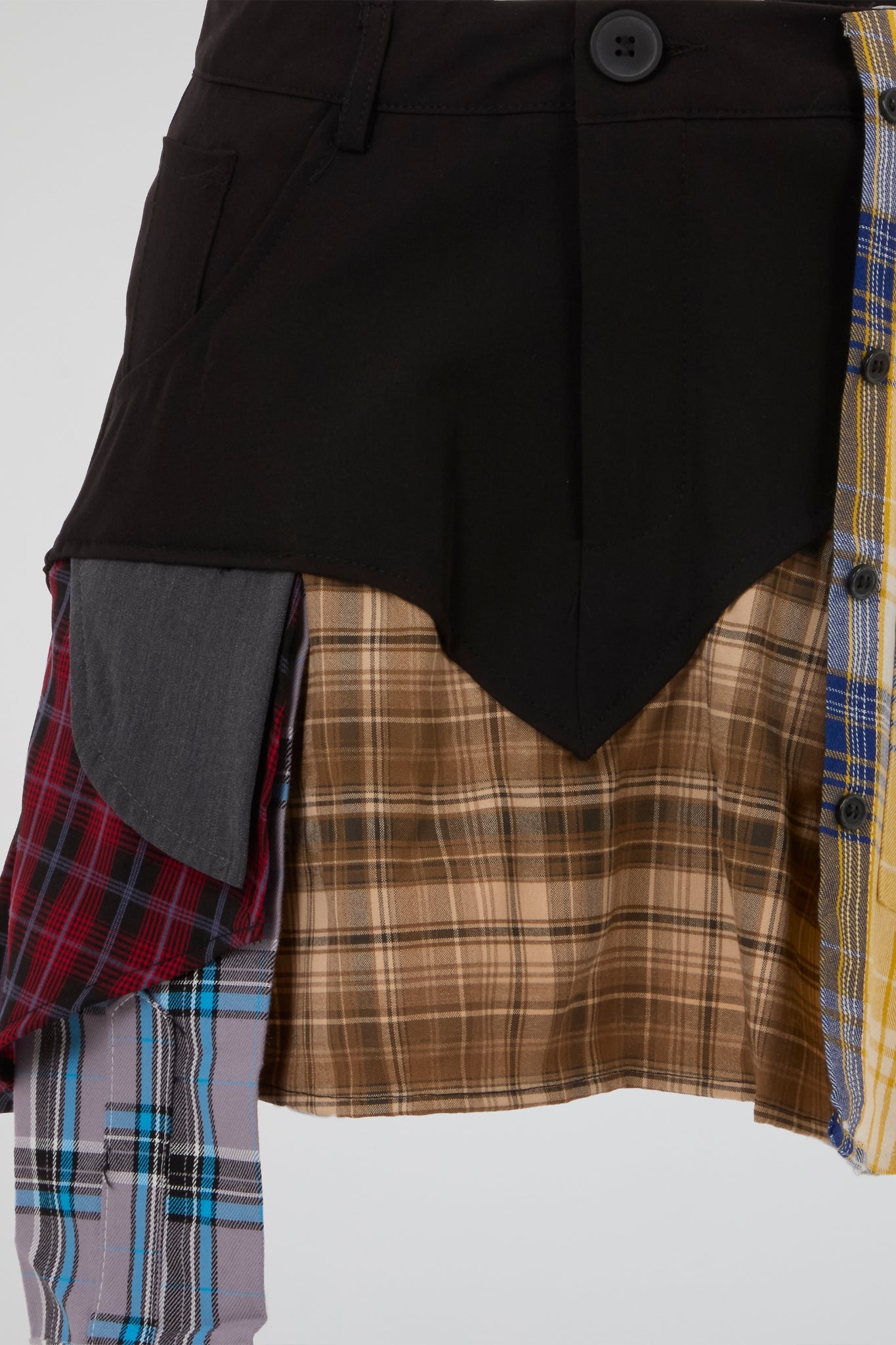 Asymmetric Patchwork Skirt