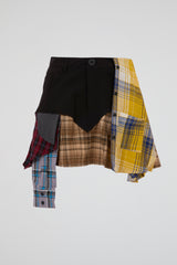 Asymmetric Patchwork Skirt