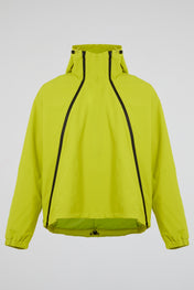 Dual-Zip Anorak Neon Green