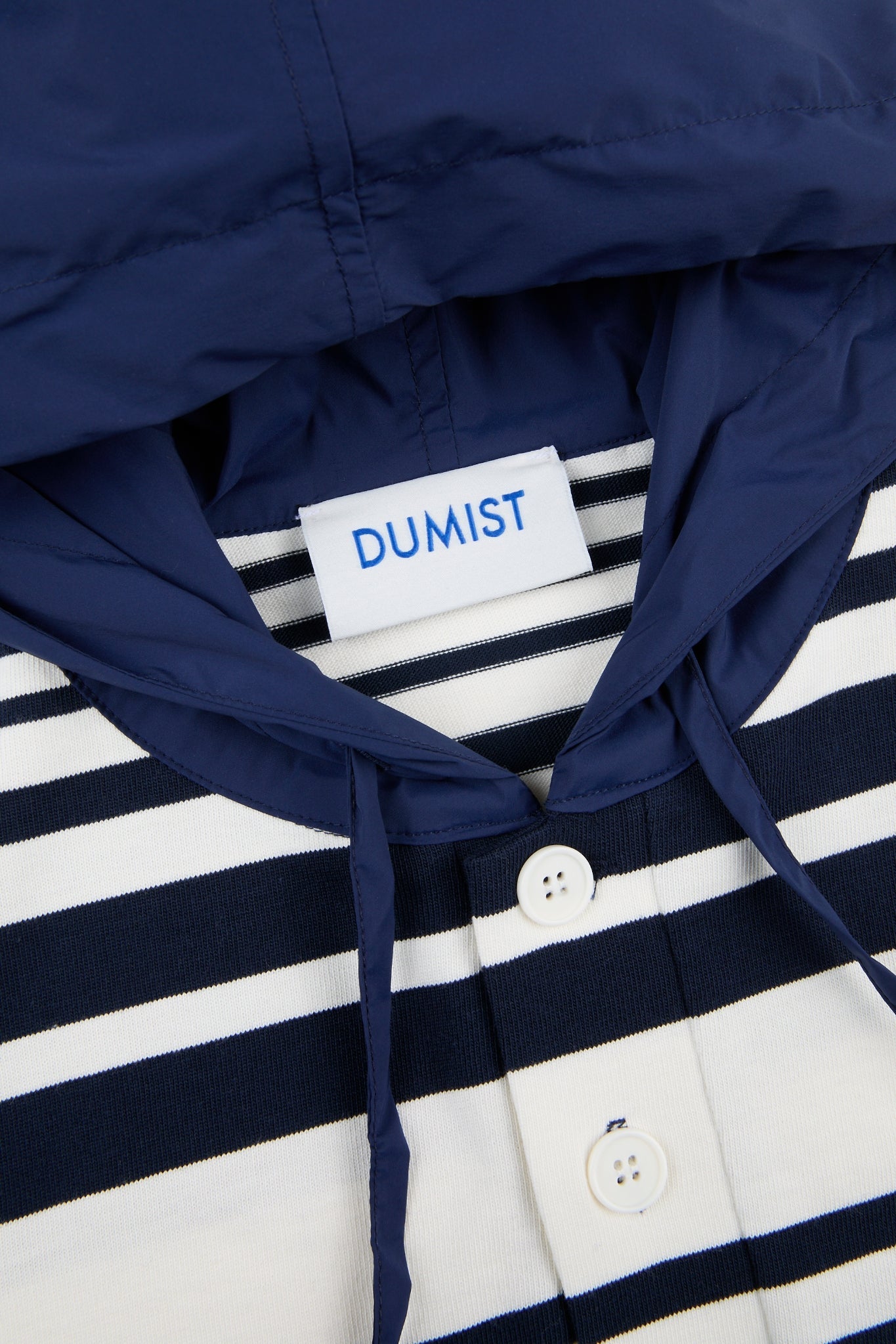 Dumist Stripe Hooded Henley