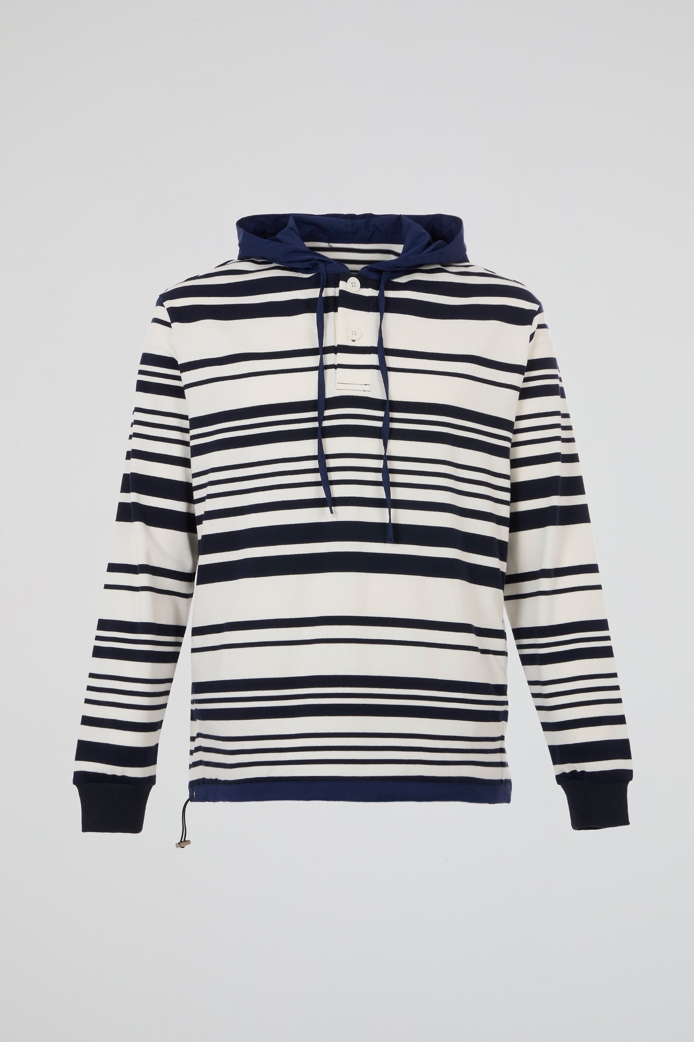 Dumist Stripe Hooded Henley