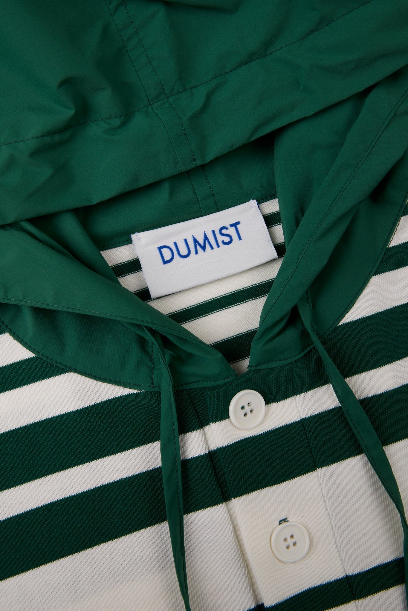 Dumist Stripe Hooded Henley