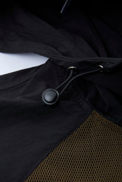 Technical Mesh Windbreaker Black & Brown