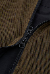 Technical Mesh Windbreaker Black & Brown