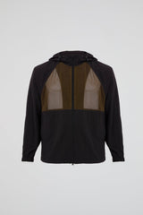 Technical Mesh Windbreaker Black & Brown