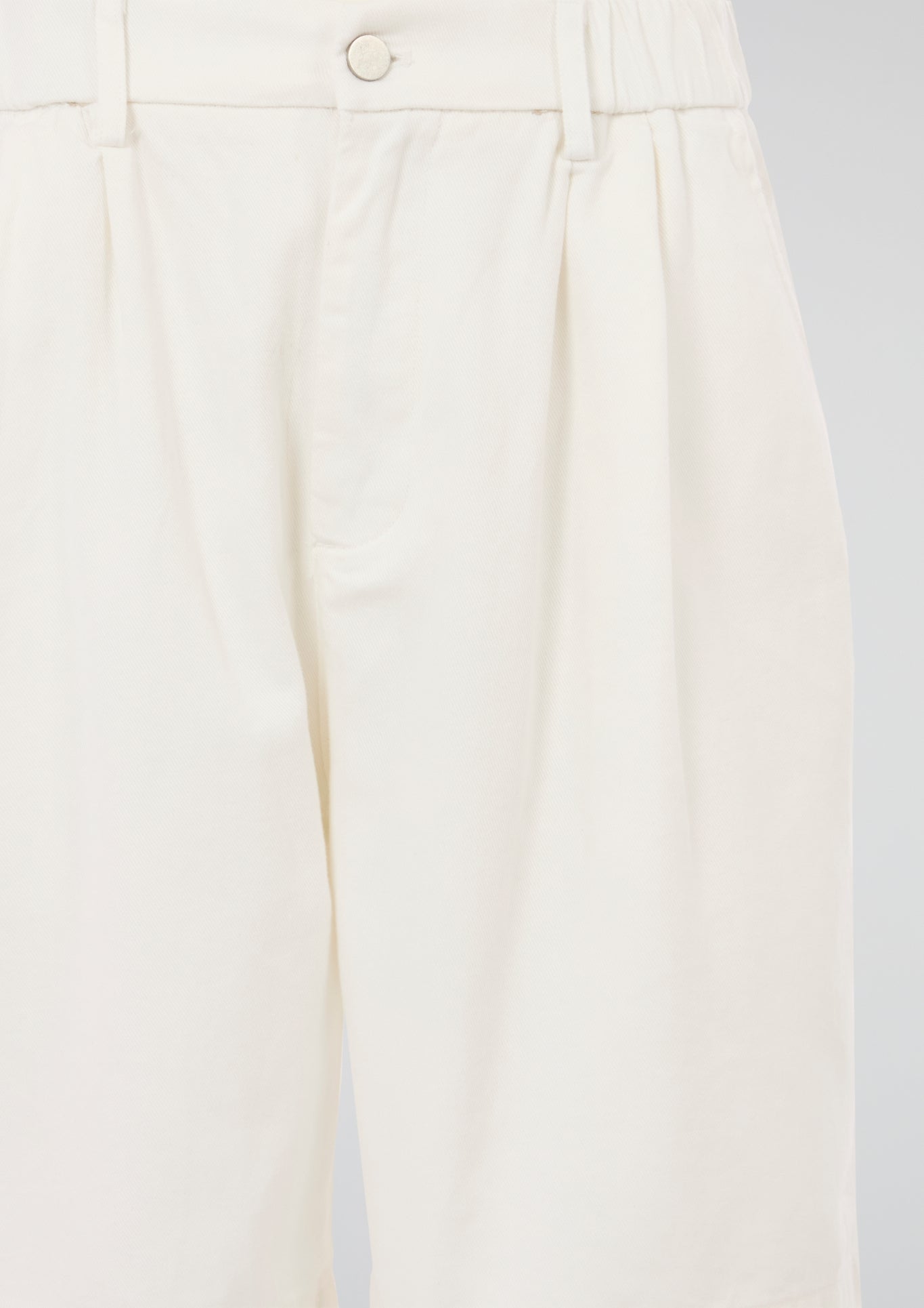 White Pleated Carpenter Shorts