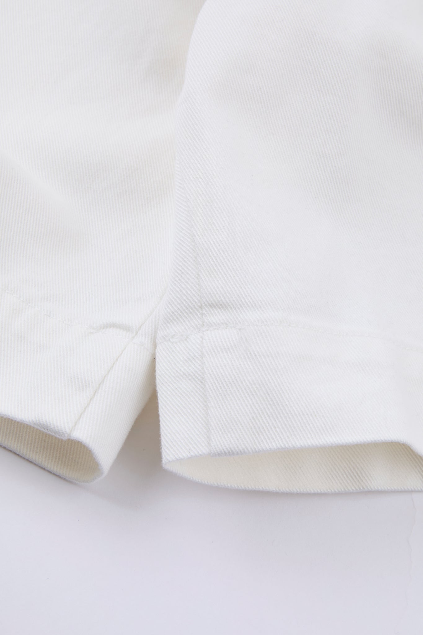 White Pleated Carpenter Shorts