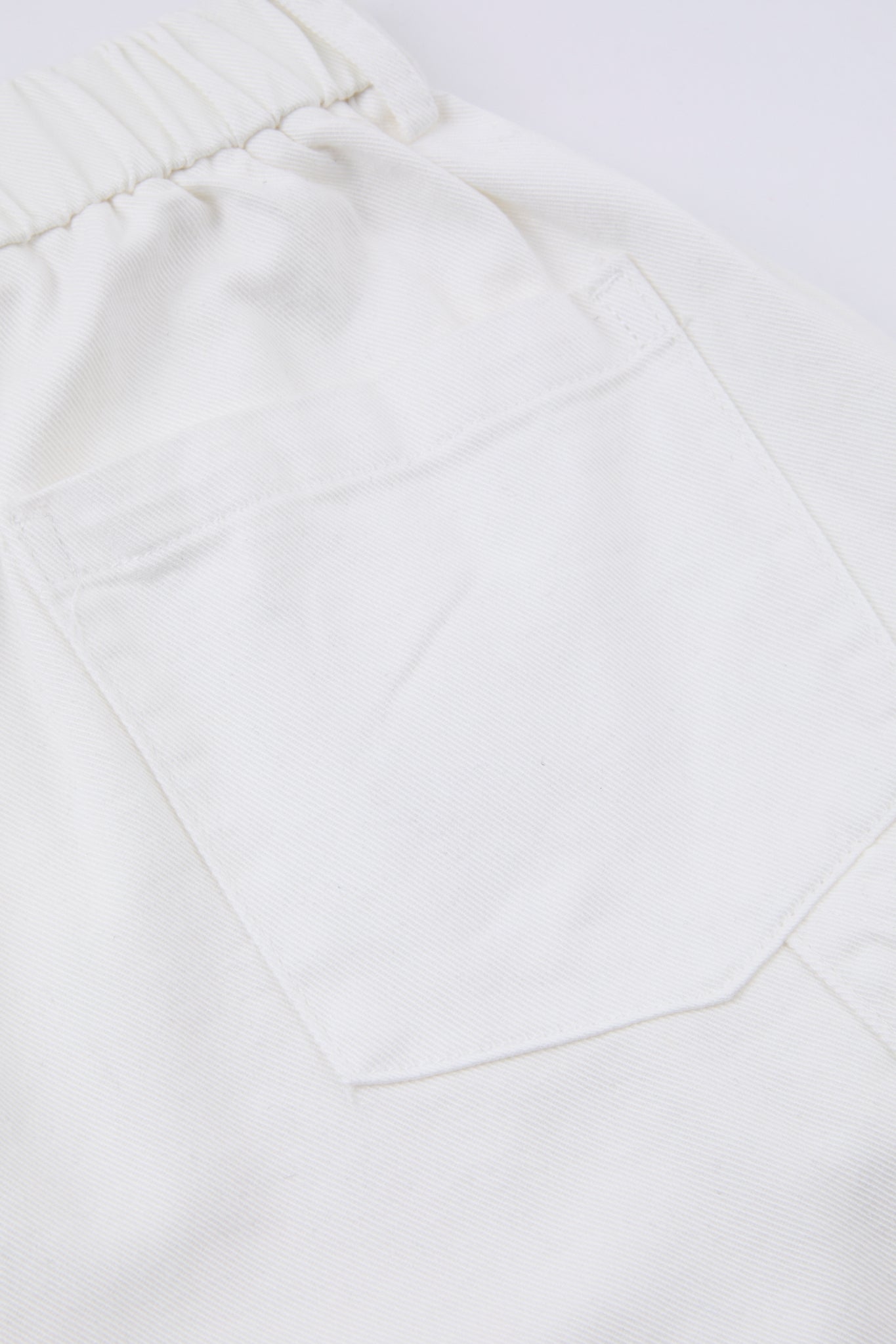 White Pleated Carpenter Shorts