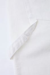 White Pleated Carpenter Shorts