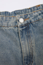 Contrast Cargo Jeans