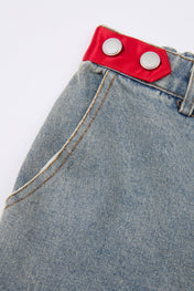 Contrast Cargo Jeans