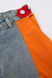 Contrast Cargo Jeans