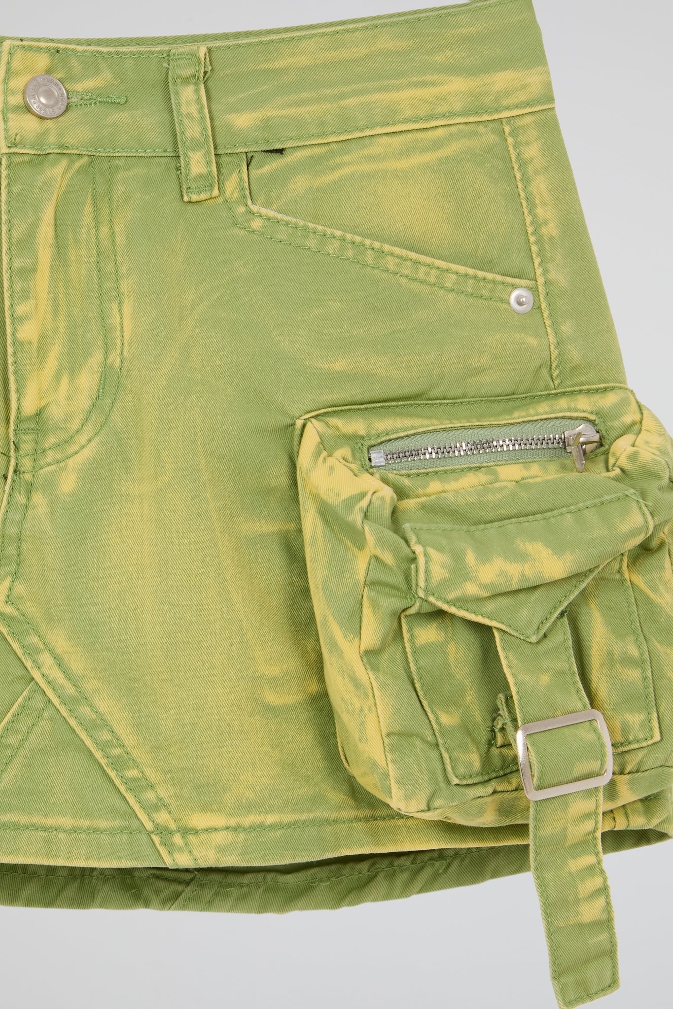 Cargo Mini Skirt Green