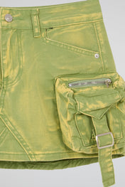 Cargo Mini Skirt Green