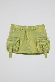 Cargo Mini Skirt Green