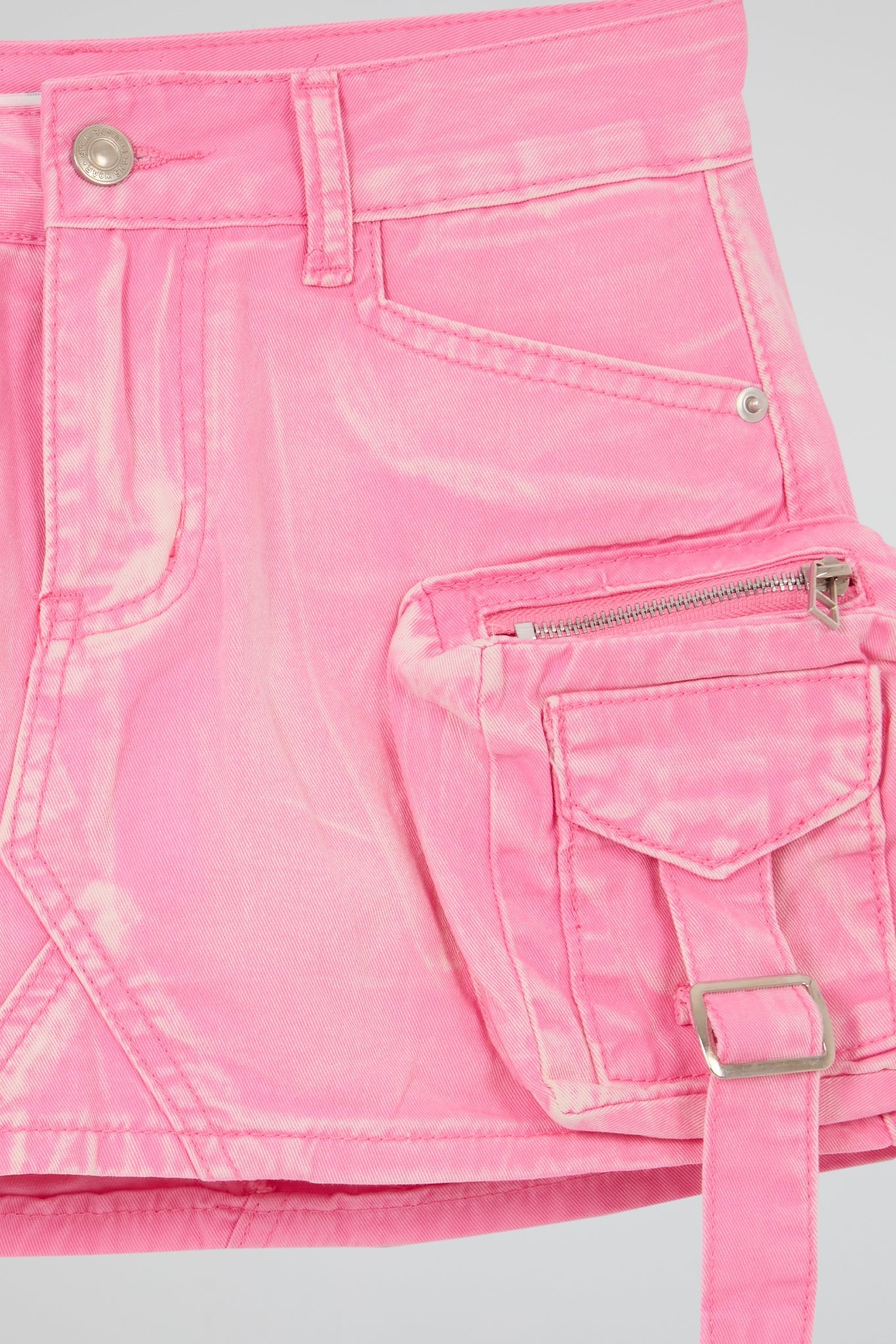 Cargo Mini Skirt Pink