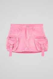 Cargo Mini Skirt Pink