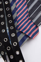Necktie Denim Shorts