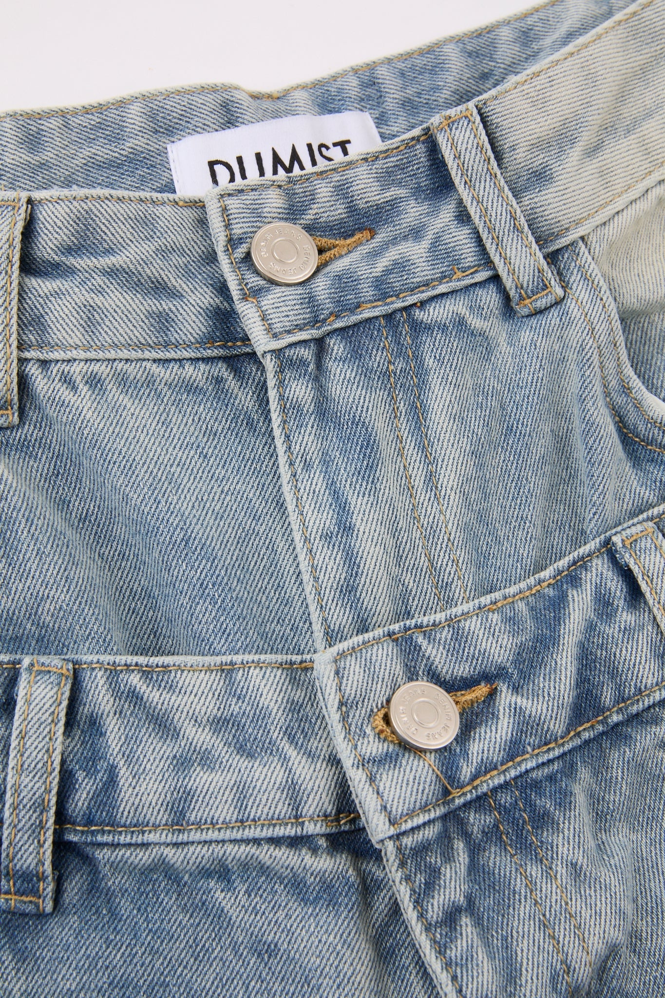 Multi Waist Denim Shorts Blue